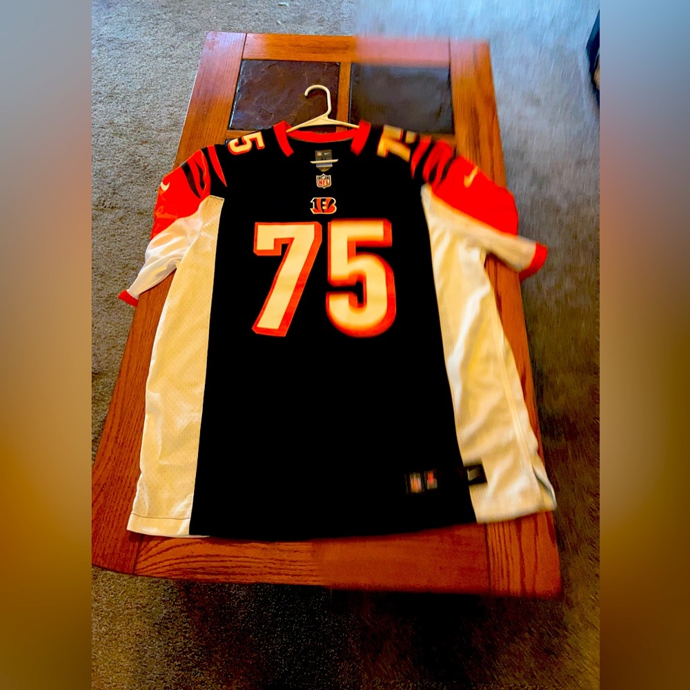 Men’s Authentic Nike Bengals Jersey #75 Still Size XL